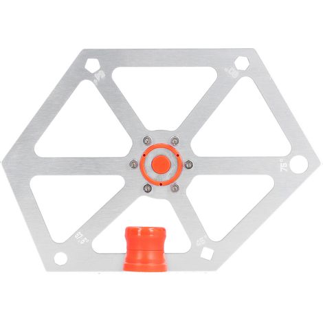 Règle d'angle magnétique hexagonale pour le travail du bois, en alliage d'aluminium, pour scie circulaire de table et machine de coupe, argent. (1/5)