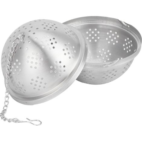 Filtre à thé infuseur boule à épices en acier inoxydable 304, design maille, accessoire de cuisine (1/5)