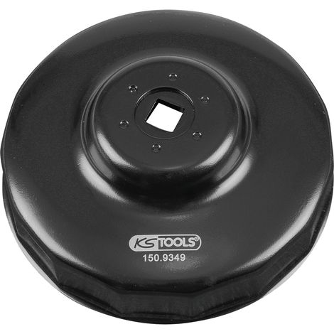 KS Tools - Cloche pour filtre à huile 3/8'', diamètre 108 mm / 15 cannelures - 150.9349 (1/3)
