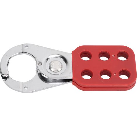 Cadenas de sécurité industriel 38mm avec boucle de verrouillage 6 trous pour cadenassage et étiquetage (1/5)