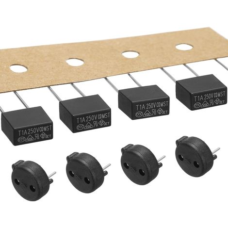 5 Jeu De Miniatures Carrées Micro Fusibles À Fusion Lente Noir (1/5)