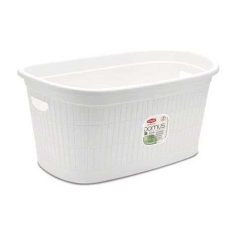 Cesta Biancheria Ovale Domus Bianco Polvere 58 x 38 x 28 cm