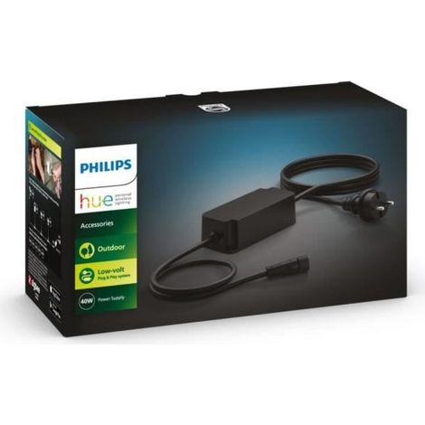 Philips Hue Alimentación exterior 40W negra duradera (1/3)