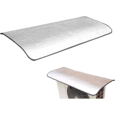 Housse Clim Extérieure Été, Réfléchissante UV, Aimant, Eau, Gris, Climatiseur, Protection, Classe Énergie (1/5)