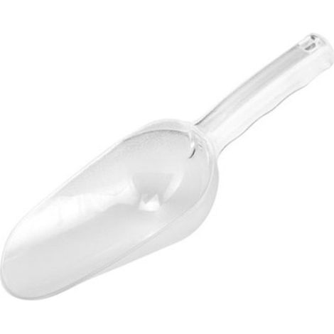 1 Pelle à glace, polycarbonate transparent, bord biseauté, fond plat, pour aliments animaux et café (1/5)