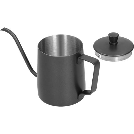 Bouilloire à café noire en PTFE de 350 ml avec couvercle (1/5)