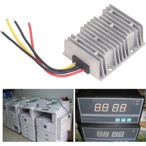 Convertisseur élévateur de puissance CC-CC non isolé 540 W, 12 V/24 V vers 36 V/15 A, étanche IP67, boîtier en aluminium agrandi. (1/5)