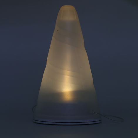 Lampe solaire de jardin extérieure en forme de cône LED, lanterne suspendue. (1/2)