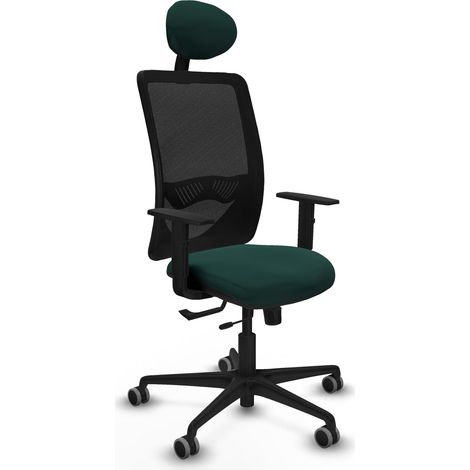 Silla de oficina piqueras y crespo Zulema negro soporte lumbar (1/2)