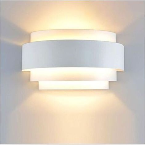 Appliques Murales LED Lampe Murale Applique Interieur Extérieur Lumière Pour Chambre Escalier Boutique Salon Bureau Porche Blanc Chaud [Classe énergétique A++] (1/5)