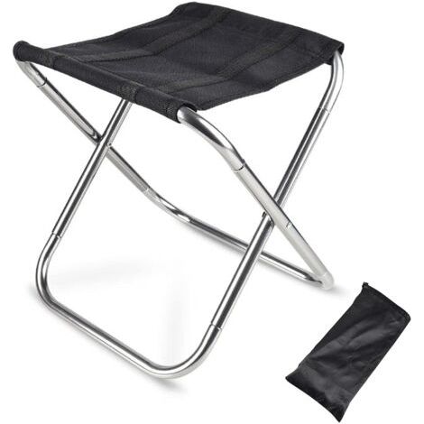 TSLBW Camping-Klapphocker, tragbarer Outdoor-Klapphocker, zusammenklappbarer Campinghocker, Mini-Hocker, Campingstuhl, Sitz, tragbarer Klappsitz zum Angeln, Wandern, Grillen
