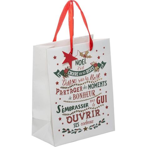 Bolsa de Regalo Impresa Negra G+ Pequeña - Feeric lights & christmas