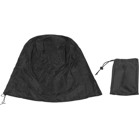 Housse de protection pour fontaine en tissu Oxford 420D, résistante à l'eau, à la poussière et aux UV, avec cordon de serrage, idéale pour l'hiver dans un jardin (noir). (1/5)