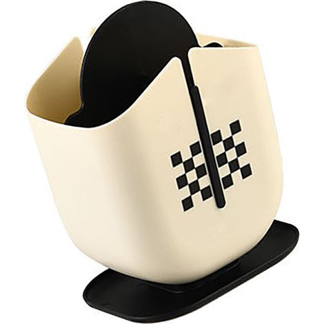 Boîte de rangement pour baguettes, cuillères et fourchettes, égouttoir à couverts noir (1/5)