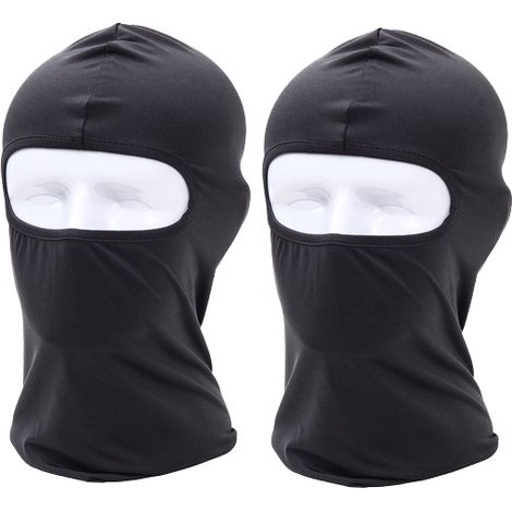 Cagoule / masque de ski / capuche de motard noire, lot de 2, taille M (1/5)