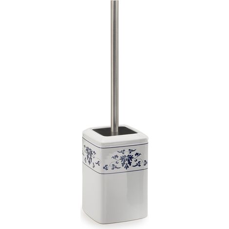 Portascopino d'appoggio Gedy Cixi Bianco/Blu (1/3)