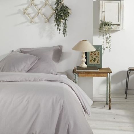 Bettbezug - HEUTE - CHARME - Chambray - Hellgrau Constance - 240 x 220 cm