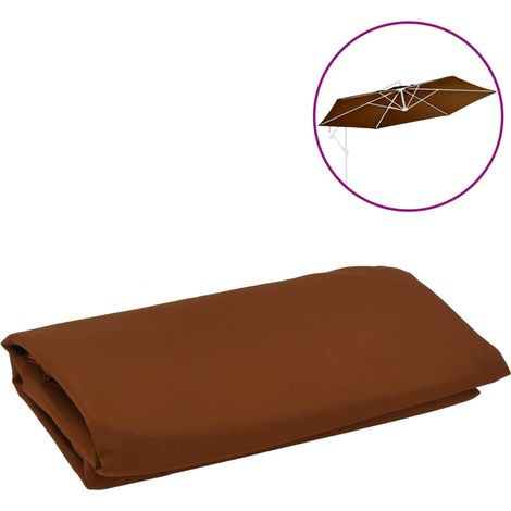 Tissu de remplacement pour parasol déporté Terre cuite 350 cm (1/4)
