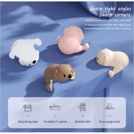 Protection D'angle - Silicone Non Toxique - Pour Meubles Enfants - Lot De 16 Pièces (1/5)