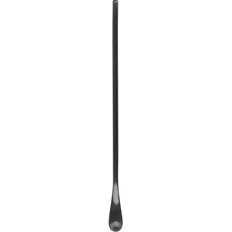 Cuillère à cocktail pour smoothies - Manche long, Noir mat, Acier inoxydable 304