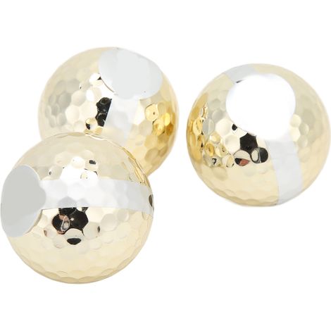 balles de golf plaquées or, élégantes et luxueuses, pour les cérémonies d'ouverture. (1/5)