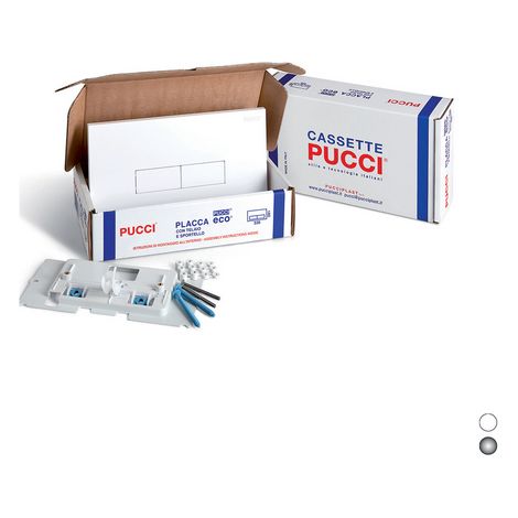 KIT PLACCHE ECO SP. 12 MM PER CASSETTE PUCCI DAL 1992 AL 2010- Bianco- PUCCI- pezzi 1
