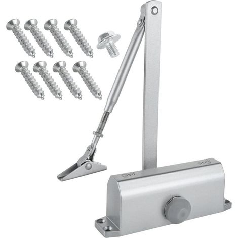 Ferme-porte Hydraulique Automatique, (45-65kg) Réglable Groom Fermeture Porte, Ferme Porte Automatique Ideal Pour Commercial et Résidentiel Porte (1/5)