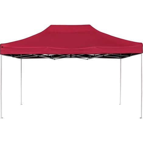 Faltzelt Aluminium 4,5x3 m Bordeaux