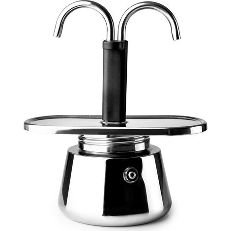 MINI MACHINE À ESPRESSO EN ACIER INOXYDABLE - 2 TZ (1/2)