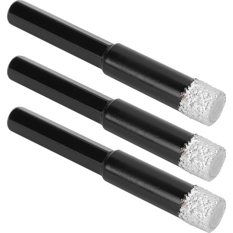 Foret diamant brasé hexagonale pour carrelage, marbre, granit et porcelaine, 12mm (1/5)