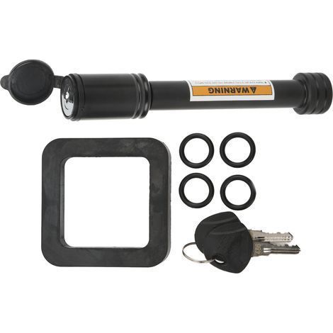 Goupille de verrouillage pour attelage de remorque 5/8 po avec coussinet silencieux 2 po, clés tubulaires et joints toriques pour porte-boule d'attelage de voiture ou de camion (1/5)