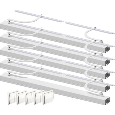Slid'Up By Mantion – Lot de 5 motorisations filaires pour volets battants – Baie 800-1500 mm – Carter et bras blancs – Installation rapide Plug and Play (1/5)
