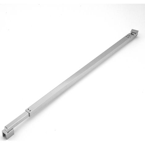 Stabilisationsstange mit 180° drehbare Haltestange Stabilisationsbügel ausziehbar 625–950 mm Edelstahl für Glasstärken 6-10 mm glänzend verchromt (1/5)