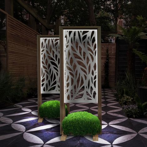 ALGA - Separè - Paravento modulabile - 70x190cm - in Legno e PVC - Colore: bianco (1/5)