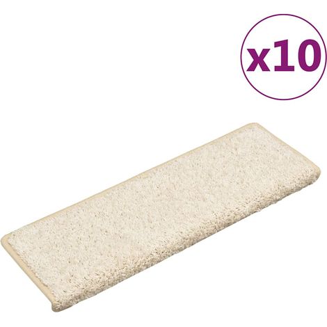 Maison Exclusive - Stufenmatten 10 Stk. 65x21x4 cm Weiß Rechtecki (1/5)