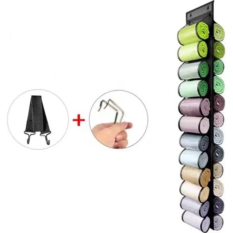 Filiyano – Sac de rangement pour vêtements à 24 compartiments, pliable et enroulable, idéal pour leggings de yoga, t-shirts, serviettes, jeans, boîte (1/5)
