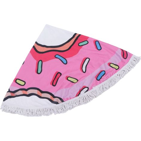 Serviette de Plage Extra Grande et Épaisse en Microfibre, Forme Ronde, Absorbante pour Voyage et Piscine, Type A