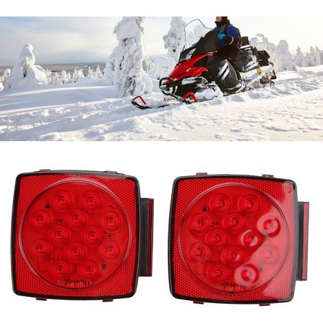 Feu stop carré à LED pour remorque ou bateau, 12 V (1/5)