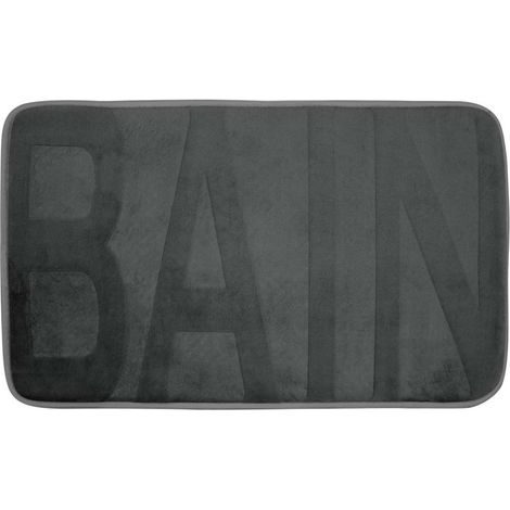 Tapis de Bain Microfibre "Relief" 45x75cm Anthracite (1/3)