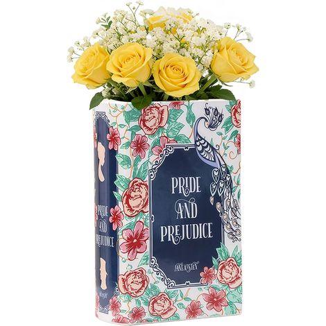 Vase à livres, Vase décorative pour livres, Vase en céramique pour livres, Vase à livres pour fleurs, décor de bibliothèque et de table, Vase à livres esthétique pour décoration de (1/5)