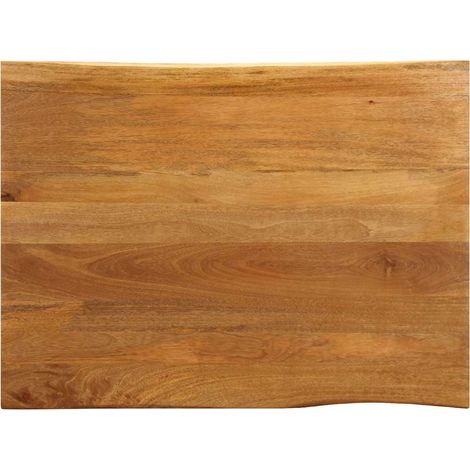 Tischplatte mit Baumkante 110x80x2,5 cm Massivholz Mango (1/5)