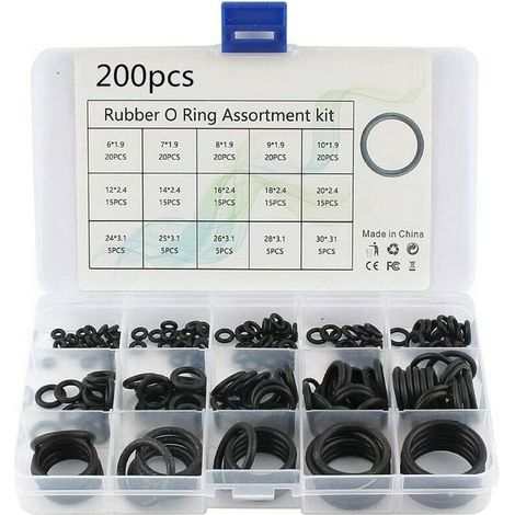 200 Stück O-Ringe – Gummidichtringe für Heimwerker (1/5)