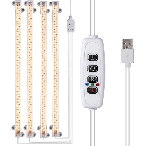 Bandes lumineuses de croissance pour plantes, spectre complet, lampes LED pour plantes d'intérieur (1/5)