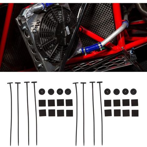 Kit de fixation pour ventilateur de radiateur électrique avec attache de câble 2 pour voitures, camions ou véhicules (QY-202302009) (1/5)