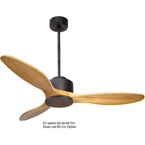 Modulo de KlassFan - Super déstratificateur d'air sans Lumière gris basalt bois clair,thermostat 40 m² KLDC1P5SW132