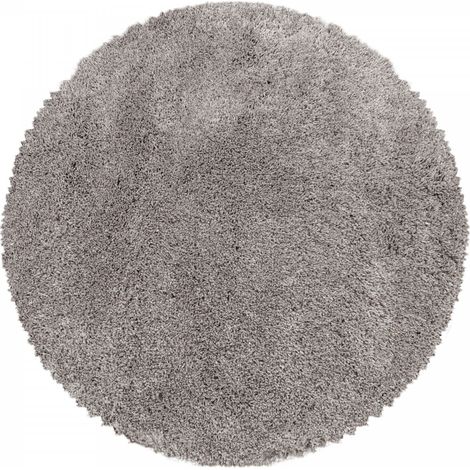 Ayyildiz Tapis à poils longs Shaggy - Ultra doux et moelleux - Chambre à coucher - beige - 120x120 cm (1/5)