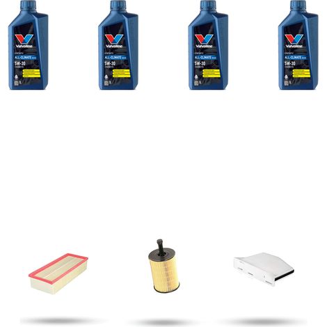 Kit tagliando 3 FILTRI e 4L OLIO compatibile con Vw Touran (1T) 2.0 TDI 100kw Dal 2003 al 2005 (1/5)