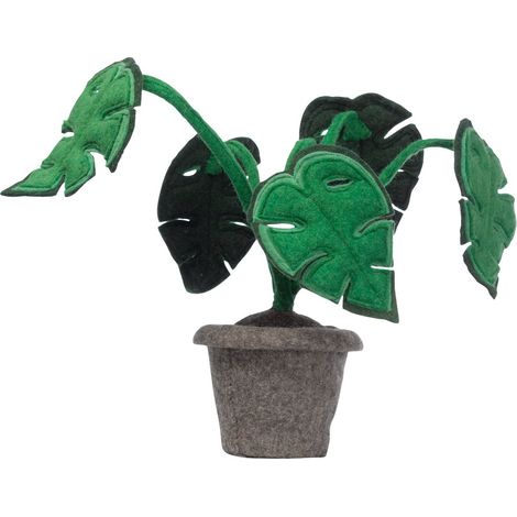 Plante Monstera décorative en feutre, décoration intérieure verte pour salon, chambre, bureau - PANGIVO
