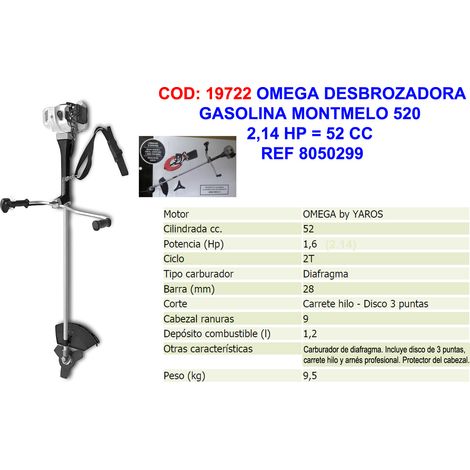 OMEGA Montmelo 5202 14 PS 52 CC Benzin-Freischneider 8050299