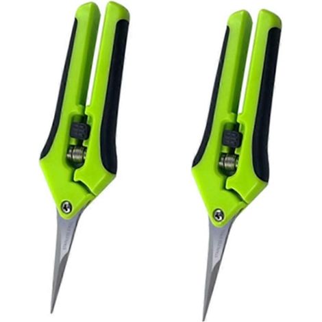 Filiyano-Lot de 2 ciseaux de jardin professionnels en acier inoxydable, ciseaux à fleurs manuels pour la taille des fleurs et du gazon. (1/4)
